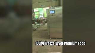 Produção alimentar de liofilizador industrial de 100 kg