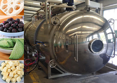 Máquina de secagem por congelamento a vácuo de qualidade industrial 300 kg/lotação Máquina de secagem por congelamento industrial