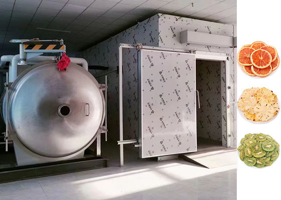 Máquina de secagem por congelamento a vácuo de aço inoxidável 200 kg/ lote