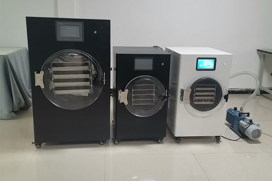 Máquina de secagem por congelamento a vácuo com ecrã LCD com capacidade de 8-10 kg/lotação