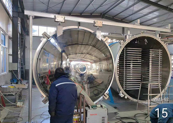 Alimentos Vacuum Industrial Equipamento de secagem por congelamento Frutas Vegetais Carne