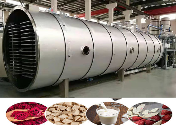 Controle por PLC do secador a vácuo e congelador de alimentos de grande porte 500 kg/ lote