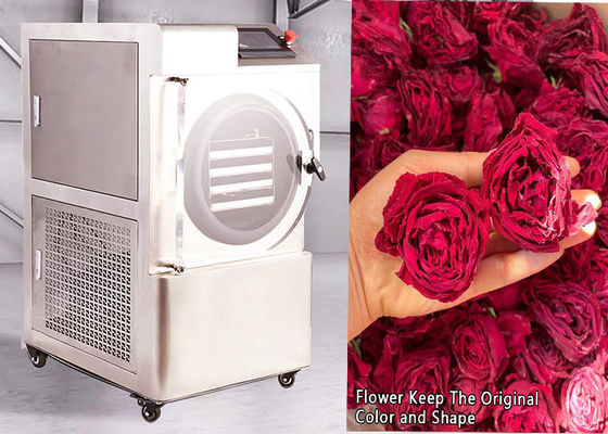6 - 8 kg Controle por PLC Secador de congelação para uso doméstico Temperatura de -50°C a 50°C para uso doméstico