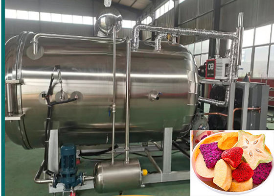 50 kg Máquina de congelação a vácuo de frutas secas A refrigeração a ar