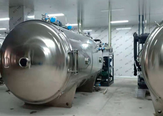 Máquina de secagem por congelamento industrial de alimentos de 100 kg por lote
