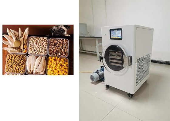 Secador de congelamento de aço inoxidável compacto 1600W 90kg Peso 19~23 horas Ciclo de secagem por congelamento