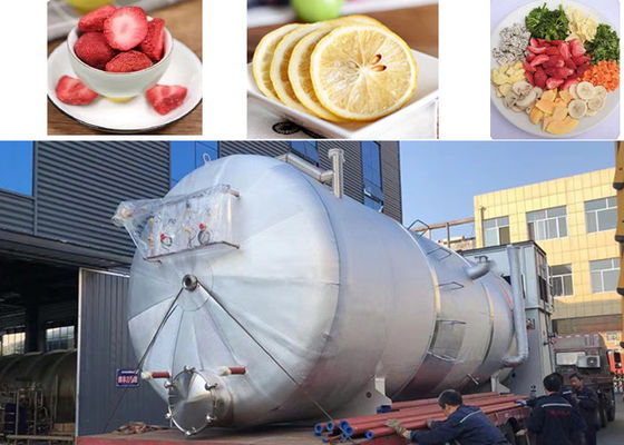 Equipamento para secadores de congelamento e secagem para alimentos industriais múltiplos 1000 kg 2000 kg