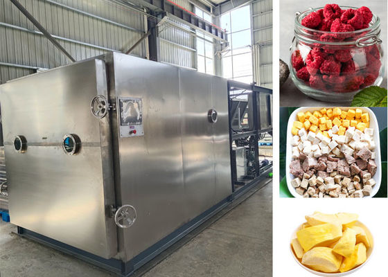 Máquina de congelação de leite e frutas secas de vácuo com 100 kg / lote