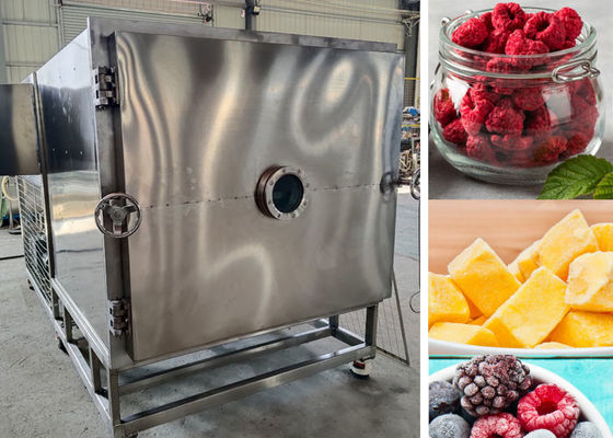 Máquina de secagem por congelamento industrial com sistema de refrigeração