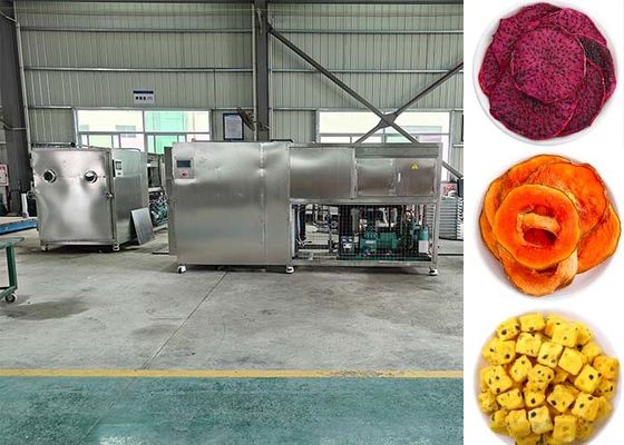 Máquina de secagem de frutas de congelamento inteligente controlada por PLC