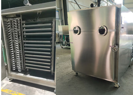 Método de aquecimento elétrico Secador de congelação a vácuo de alimentos com 65KW de potência de instalação e sistema de controle PLC