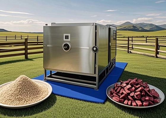 Liofilante de alta capacidade para processamento de alimentos