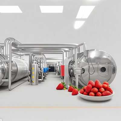 Liofilante industrial 500 kg Sistema de secagem por congelamento contínuo para ervas