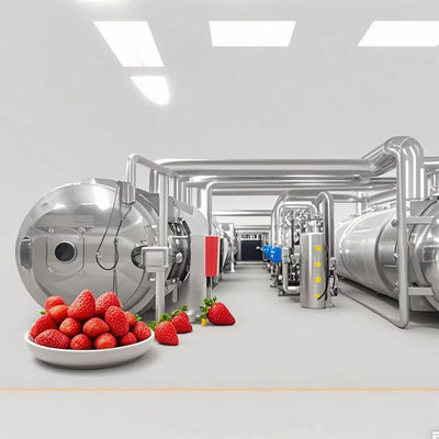 Máquina de secagem por congelamento em escala comercial 1000 kg Controle automatizado para grande volume