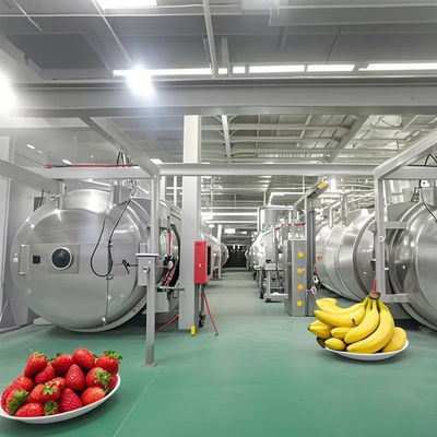 Equipamento industrial de liofilização comercial de capacidade 1000 kg para utilização em laboratório / fábrica