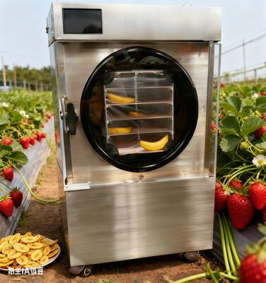 Um secador de congelamento preserva sobras Compras em massa e abundância sazonal