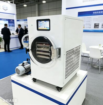 Pequeno secador de congelamento Harvest Right: Qualidade profissional para uso doméstico.