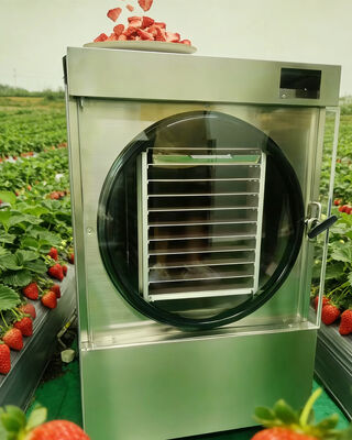 Controle PLC 10Kg Secador de congelação caseiro Faixa de temperatura de -50C a 50C