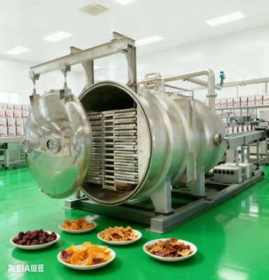 Liofilizador pesado de 180 kg para uso industrial com construção de aço inoxidável e controle de temperatura preciso para uma qualidade consistente