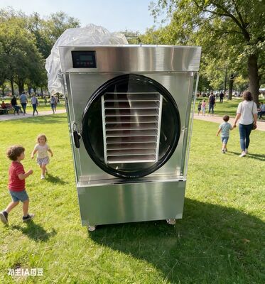 Preparação para Emergências Começa Aqui! | Liofilizador Pessoal de Alimentos com Grande Capacidade de 4 Bandejas, Preserve Nutrientes e Crie Suprimento de Alimentos Estável por 25 Anos