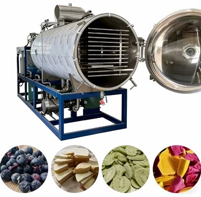 Modo de Operação Automática Liofilizador Industrial com Nível de Ruído de 70dB e Nível de Vácuo Abaixo de 13Pa Adequado para Uso Industrial