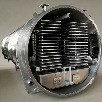 Liofilizador Industrial com Câmara de 12700 x 2600 x 3300mm com Unidade de Refrigeração BITZER ou Leybold e Nível de Vácuo Inferior a 13Pa Garantindo a Liofilização