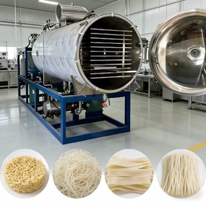 Sistema de controlo PLC do secador por congelamento industrial 304 aço inoxidável Nível de vácuo inferior a 13 Pa Adequado para alimentos Farmacêuticos e químicos