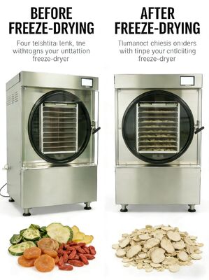 Método de aquecimento elétrico de dois estágios Baosi Vacuum Pump Home Freeze Dryer Capacidade de 20 a 25 kg Fácil operação e manutenção