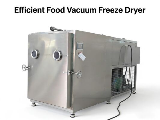 PLC Control Food Vacuum Freeze Dryer Powered by Baosi Or Bitzer Vacuum Pump Suitable for Diverse Food Preservation Needs