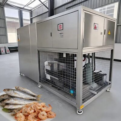 Instalação de 35 kW Secador de congelação a vácuo de alimentos Capacidade de 100 kg por lote Grau de vácuo inferior ou igual a 10Pa concebido para secagem a congelamento