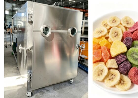 Baosi Or  bomba de vácuo secador de congelação de alimentos de vácuo 100 kg capacidade de lote sistema de controle PLC Equipamento de conservação de alimentos