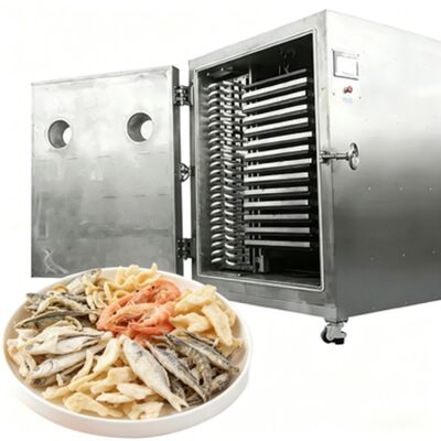 Food-grade 304 Stainless Steel Food Vacuum Freeze Dryer Including Air-Cooled Cooling Method and Customized Voltage Suitable for Food Drying
