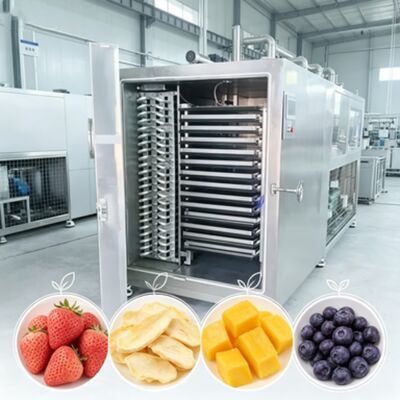 Sistema de segurança múltipla Secador de congelamento industrial com modo de operação automático e nível de vácuo inferior a 13 Pa Ideal para indústrias
