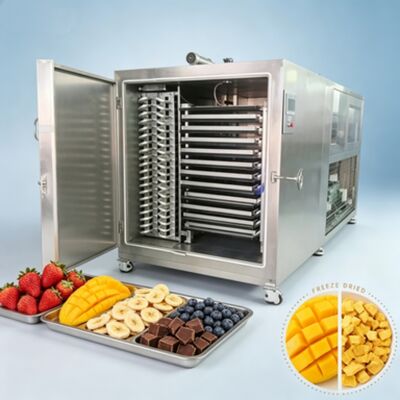 Secador de Congelamento Industrial com Aquecimento Elétrico Apresentando Sistema de Resfriamento a Água Ideal para Processamento de Alimentos e Químicos