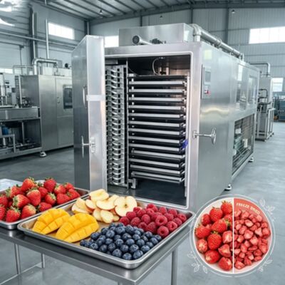 Ou Leybold unidade de refrigeração secador de congelamento projetado para 20 a 24 horas de tempo de secagem, garantindo o processo de remoção de umidade