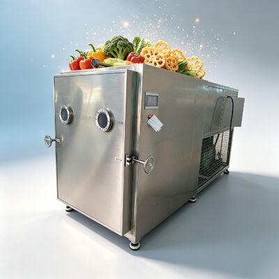 Máquina de secagem por congelamento 220V 380V 3PH combinada com a unidade de refrigeração Or Leybold garantindo desempenho e durabilidade