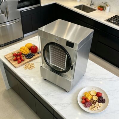 Liofilizador Doméstico Médio com Sistema de Refrigeração por Compressor Danfoss Tensão 220V1PH5060HZ Adequado para Aplicações de Liofilização