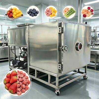 13 camadas ou personalização de vegetais secador a congelamento limite de vácuo 13Pa Capacidade 1600Kg Adequado para processamento industrial de alimentos