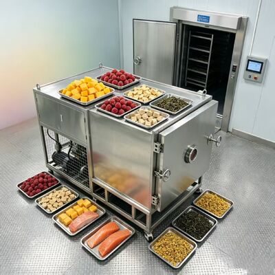 Secador de congelamento de vegetais com consumo de energia de 10KwH, incluindo bomba de vácuo de palheta rotativa de dois estágios projetada para secagem de vegetais