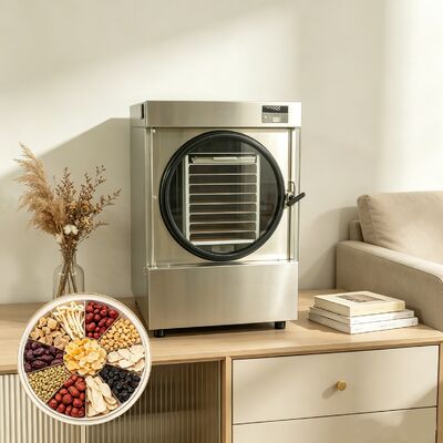 Danfoss Compressor Refrigeration System Home Freeze Dryer Nível de ruído ≤ 50 dB Intervalo de temperatura -50°C a 90°C Projetado para liofilização