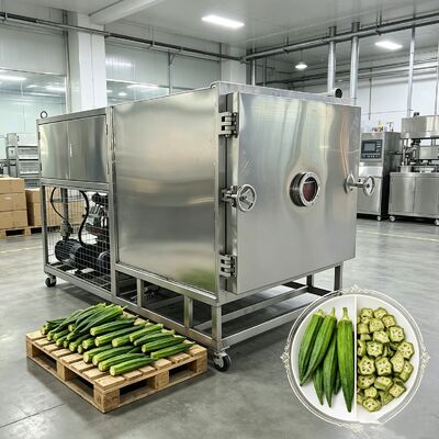 Tempo de liofilização 18 a 22 horas por lote Secador por congelamento de vegetais, incluindo bomba de vácuo de palhetas rotativas de dois estágios, perfeito para conservar vegetais