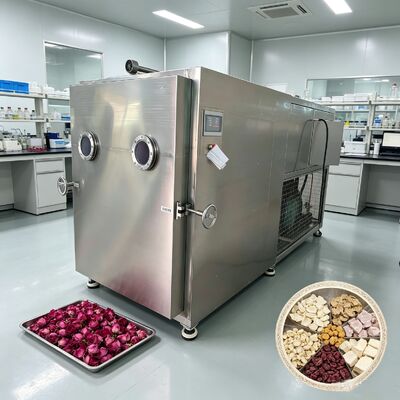 Aquecimento elétrico mais liofilizador de vegetais de silício com limite de vácuo menor ou igual a 13Pa e sistema de resfriamento de ar para operação