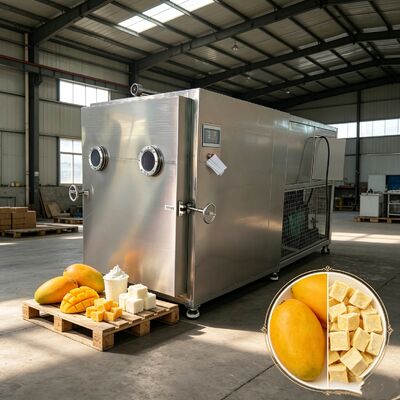 Modo de operação automático Secador de congelação de vegetais utilizando aquecimento elétrico e tecnologia de silício para conservação de vegetais