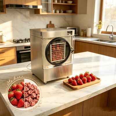 Voltagem 220V1PH5060HZ pequeno liofilizador 110010001180mm adequado para liofilização secar materiais sensíveis ao calor e delicados