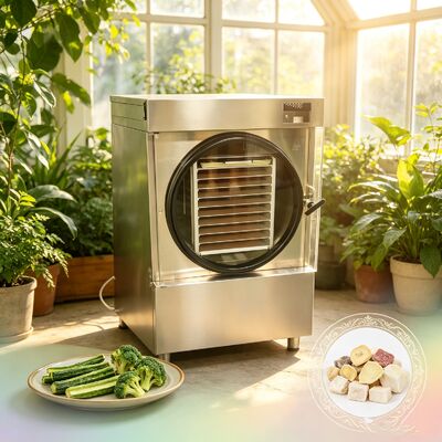 Faixa de temperatura média do liofilizador doméstico de menos 50 graus Celsius a mais 90 graus Celsius, adequado para preservação de alimentos e laboratório