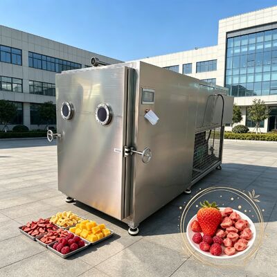 Batalha de 100 kg Vegetable Freeze Dryer com Temperatura -50 + 50 graus Celsius e Bomba de vácuo rotativa de dois estágios