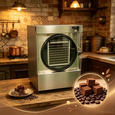 Exibição LCD Secador de congelação doméstico SUS304 Concha de aço inoxidável Fornecendo conservação eficaz de alimentos e vida útil prolongada