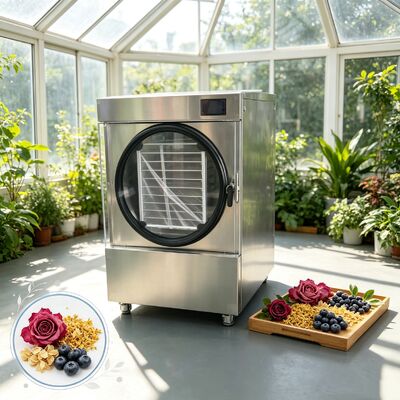 Secador de congelação doméstico de 3600W utilizando sistema de refrigeração Danfoss Compressor perfeito para a preservação de alimentos e valor nutricional em casa